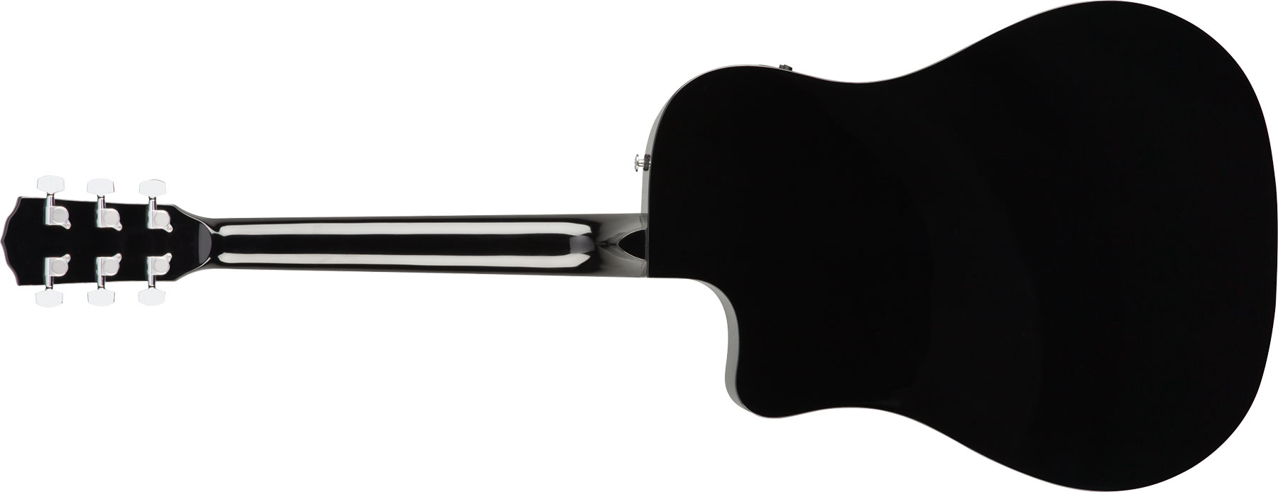 Fender Cd-60sce Dreadnought Cw Epicea Acajou Wal - Black - Guitare Electro Acoustique - Variation 1