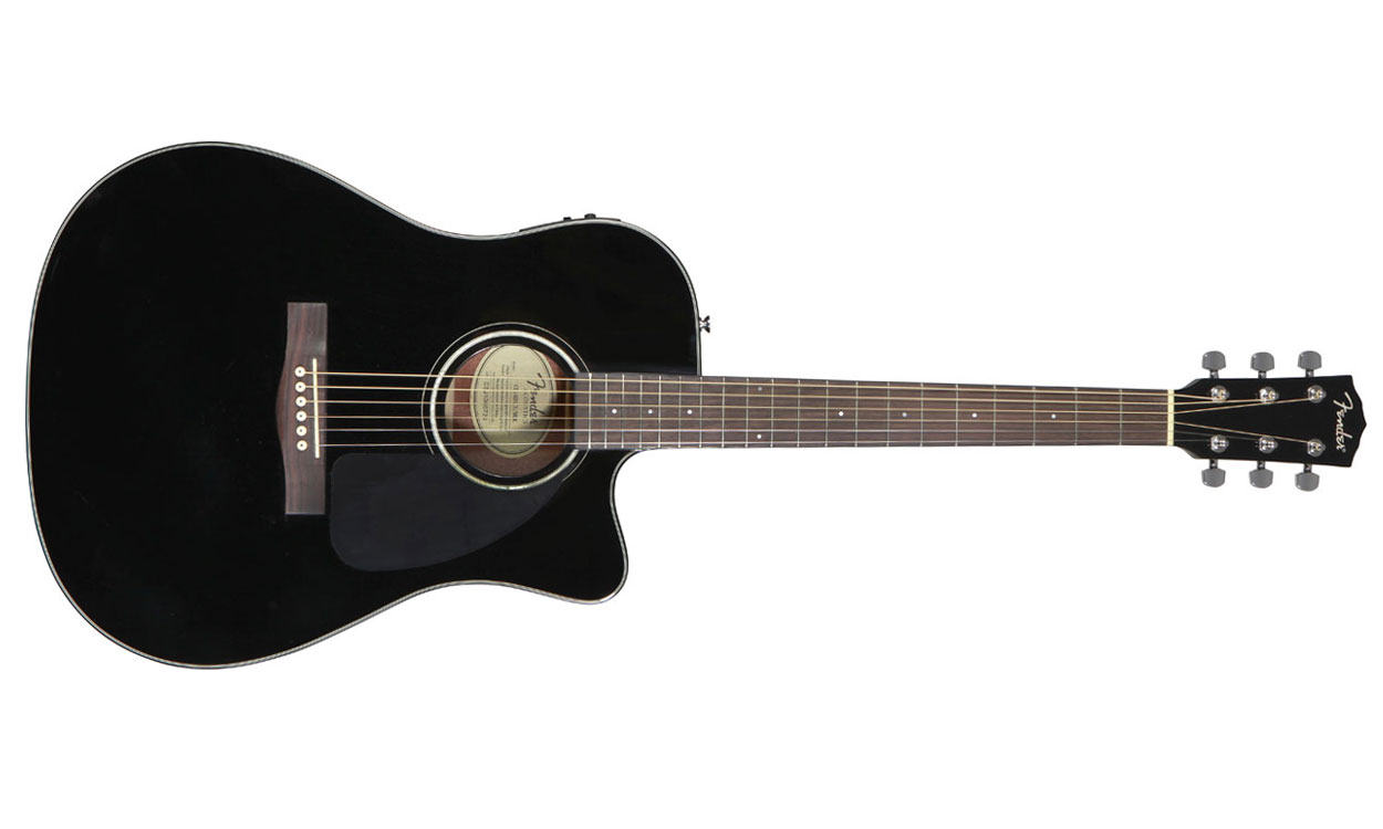 Guitare folk & electro Fender CD140SCE black gloss