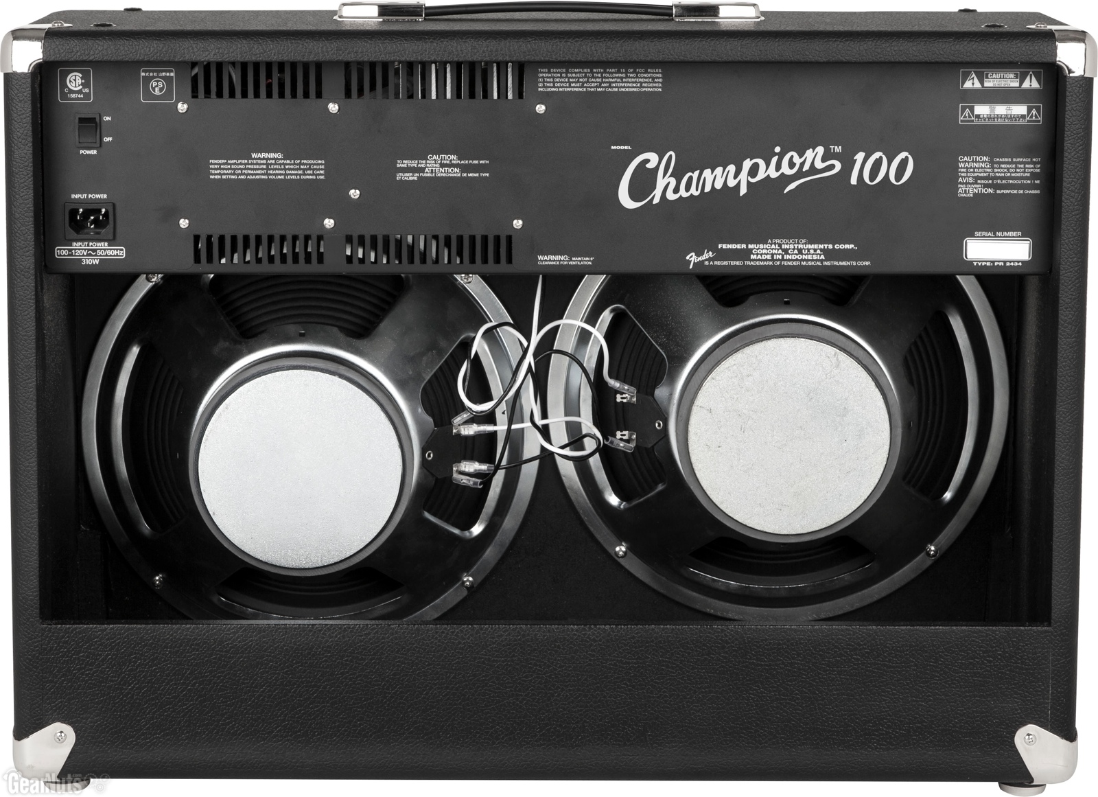 Fender Champion 100 100w 2x12 Black - Ampli Guitare Électrique Combo - Variation 1