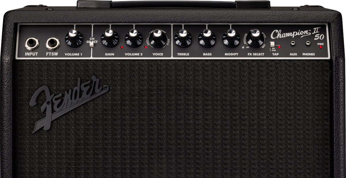 Fender Champion Ii 50 Ltd 50w 1x12 Blackout - Ampli Guitare Électrique Combo - Variation 2