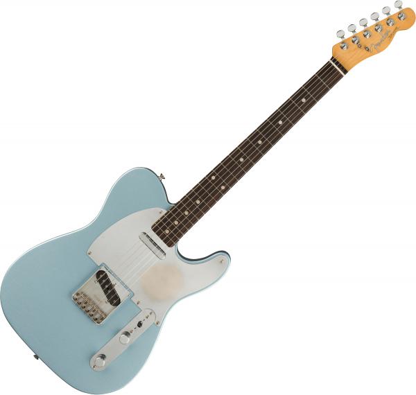 Guitare électrique solid body Fender Chrissie Hynde Telecaster (MEX, RW) - Road Worn Faded Ice Blue Metallic 