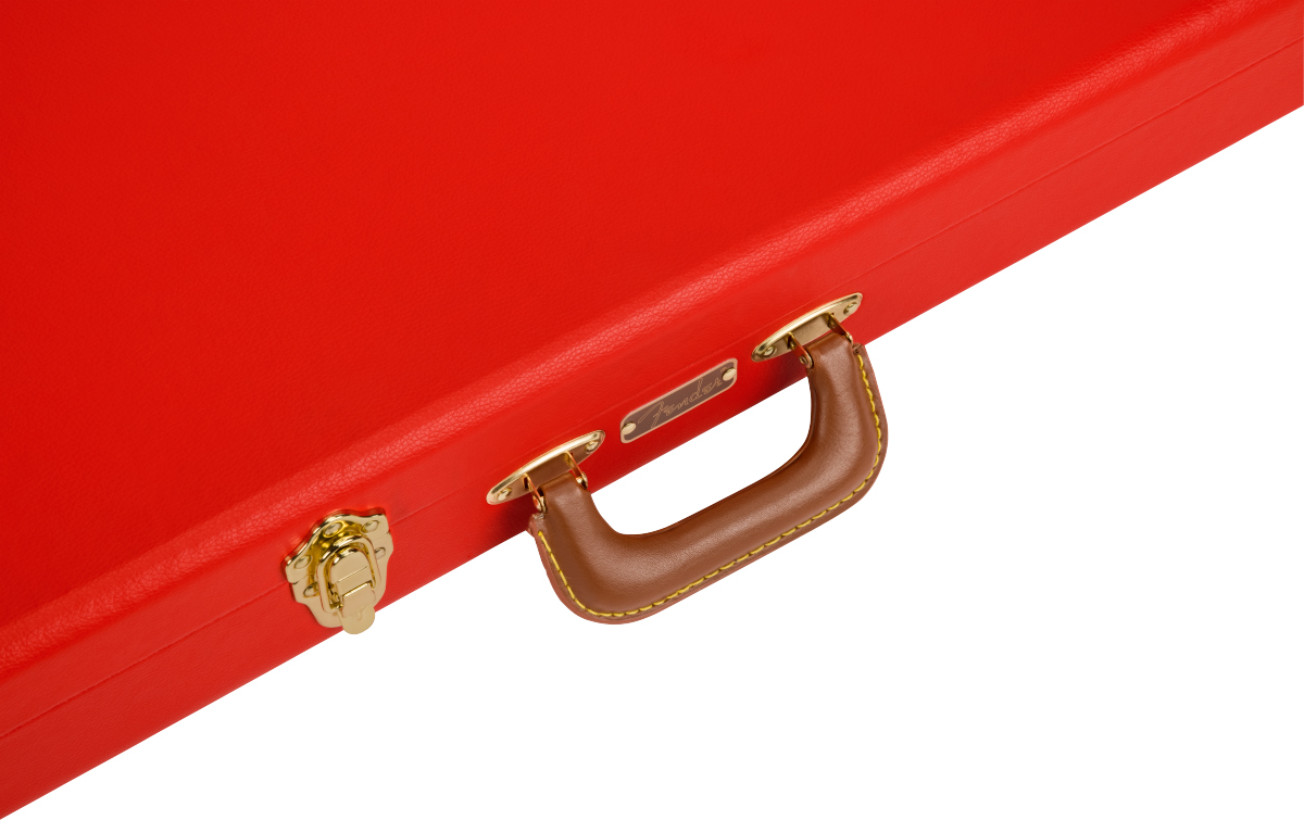 Fender Classic Wood Strat/tele Electric Guitar Case Bois Fiesta Red - Etui Guitare Électrique - Variation 2