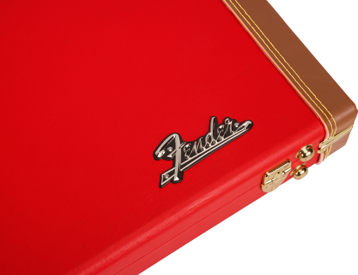 Fender Classic Wood Strat/tele Electric Guitar Case Bois Fiesta Red - Etui Guitare Électrique - Variation 3