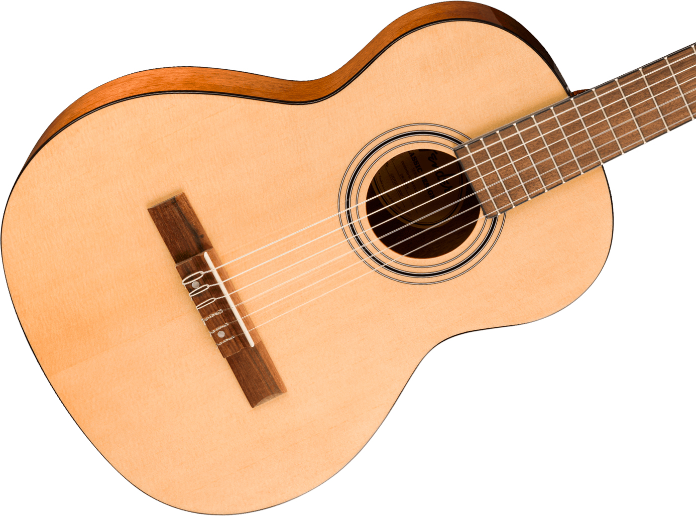 Fender Cn30 Nylon 3/4 Classic Design Shsc Epicea Okoume Noy - Natural - Guitare Classique Format 3/4 - Variation 2