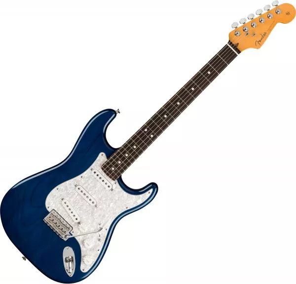 Guitare électrique solid body Fender Cory Wong Stratocaster (USA, RW) - sapphire blue transparent