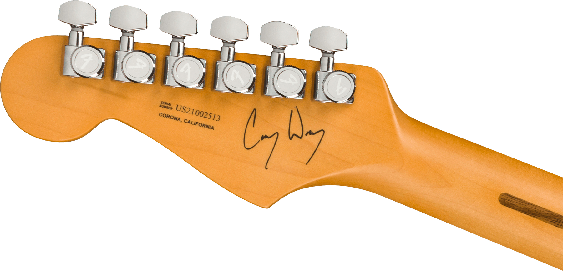 Fender Cory Wong Strat Signature Usa 3s Trem Rw - Sapphire Blue Transparent - Guitare Électrique Forme Str - Variation 3