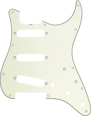 Fender 11-hole '60s Vintage-style Stratocaster Sss Pickguards - Mint Green - Pickguard - Main picture