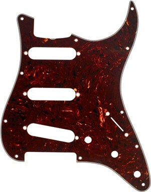 Fender 11-hole '60s Vintage-style Stratocaster Sss Pickguards - Tortoise Shell - Pickguard - Main picture