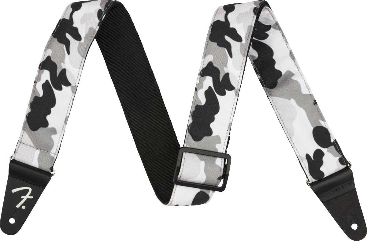 Fender 2 Inches Camo Guitar Strap Nylon Winter - Sangle Courroie - Main picture