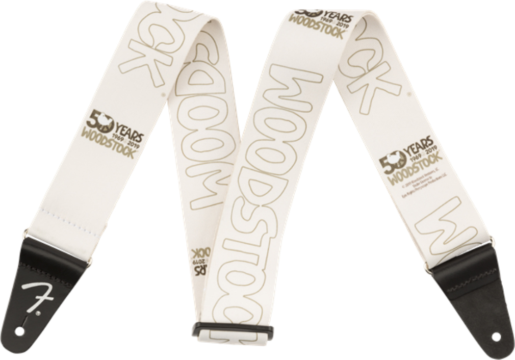 Fender 2inch Woodstock Guitar Strap White - Sangle Courroie - Main picture