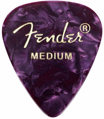Fender 351 Shape Premium Celluloid Medium Picks Purple Moto - MÉdiator & Onglet - Main picture