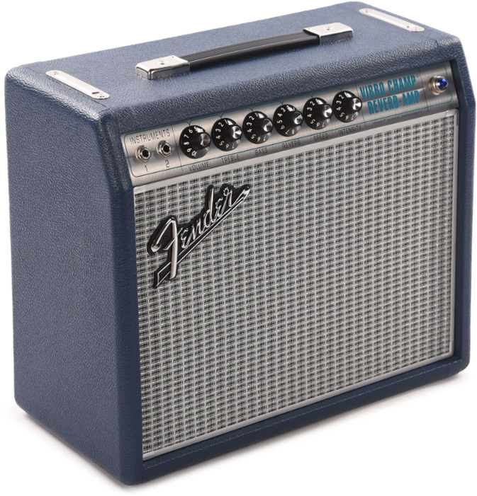 Fender 68 Custom Vibro Champ Fsr Ltd 5w 1x5 Navy - Ampli Guitare Électrique Combo - Main picture