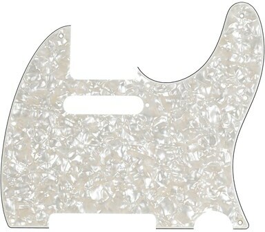Fender 8-hole Mount Multi-ply Telecaster Pickguards - Aged Pearl White - Pickguard - Main picture