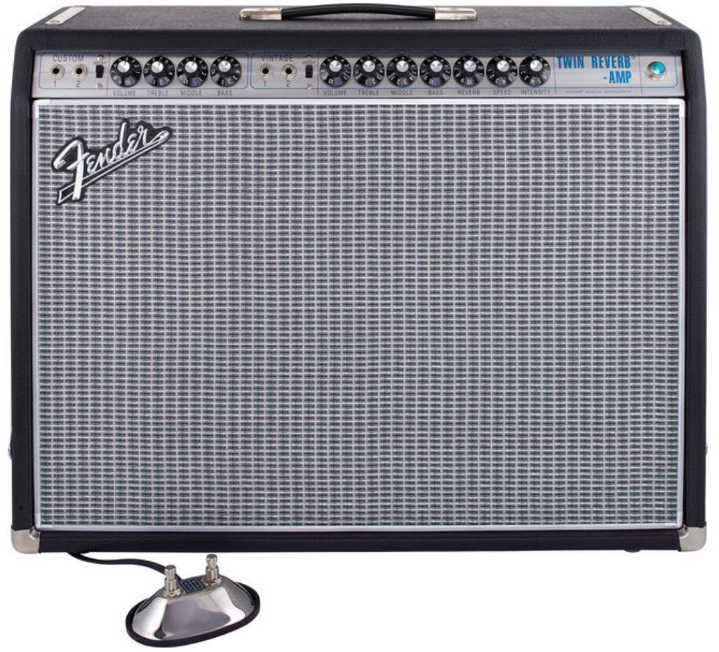 Combo ampli guitare électrique Fender ’68 Custom Twin Reverb - Black and Silver