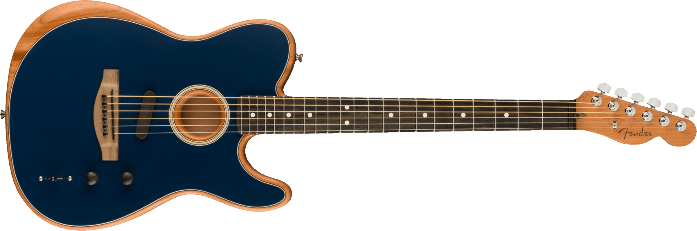 Fender American Acoustasonic Tele Usa Eb - Steel Blue - Guitare Electro Acoustique - Main picture
