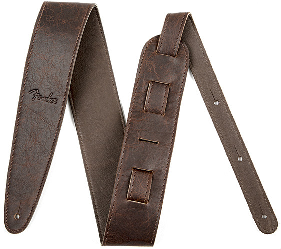 Fender Artisan Crafted Leather Straps 2.5inc. Brown - Sangle Courroie - Main picture