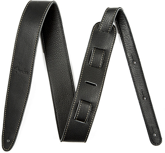 Fender Artisan Crafted Leather Straps 2inc. Black - Sangle Courroie - Main picture