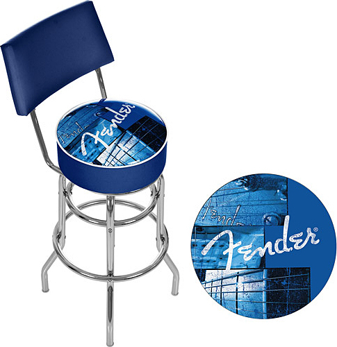 Fender Barstool Backrest Blue - 30in - Tabouret Bar Stool - Main picture