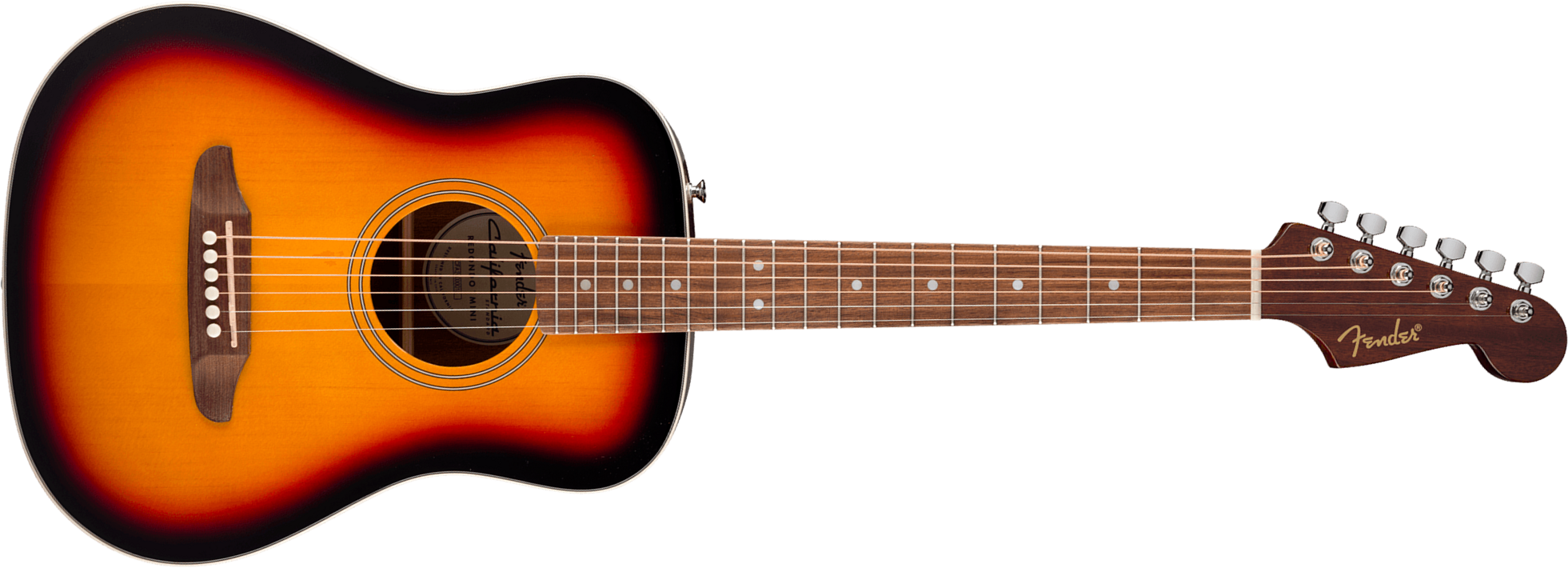 Fender California Standard Redondo Mini Epicea Sapele Noy +housse - 3-color Sunburst - Guitare Folk - Main picture