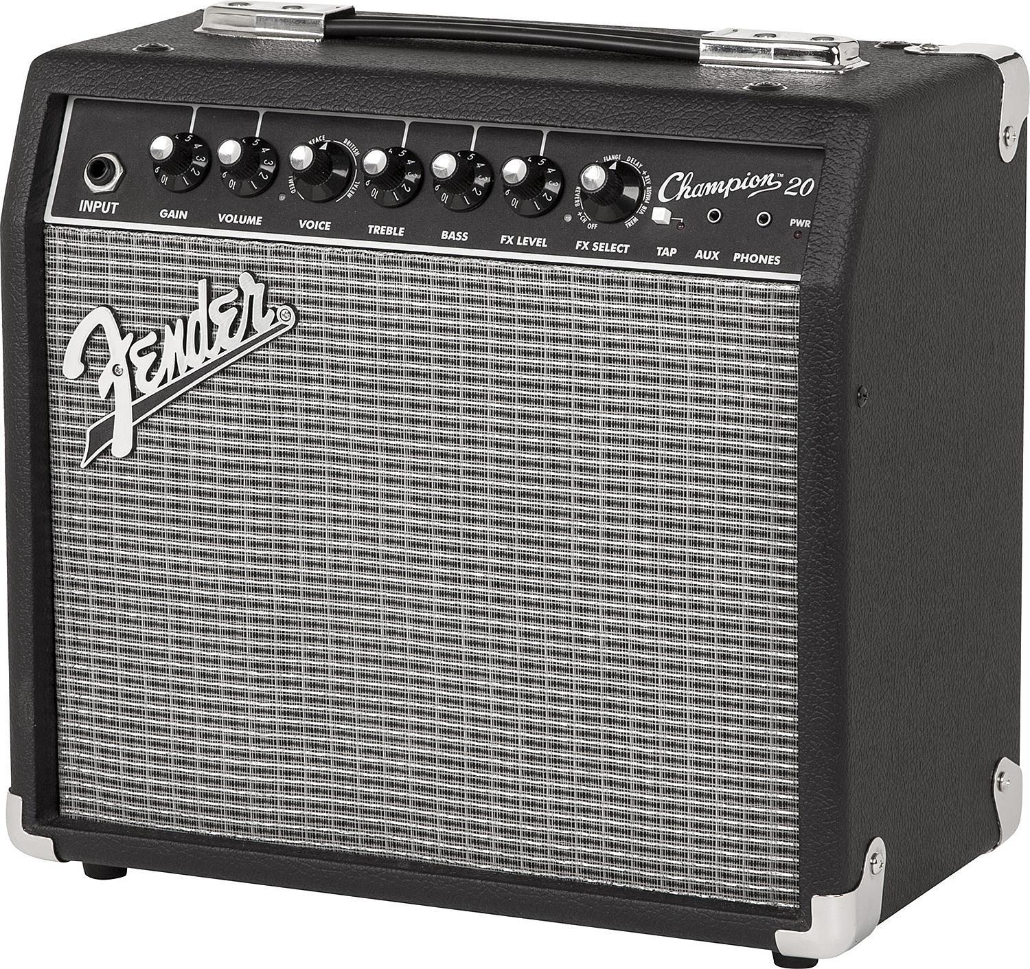 Combo ampli guitare électrique Fender Champion 20 - Black