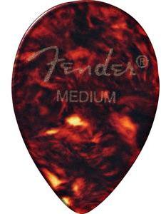 Médiator & onglet Fender Classic Celluloid 358 1/2 GROSS MEDIUM shell
