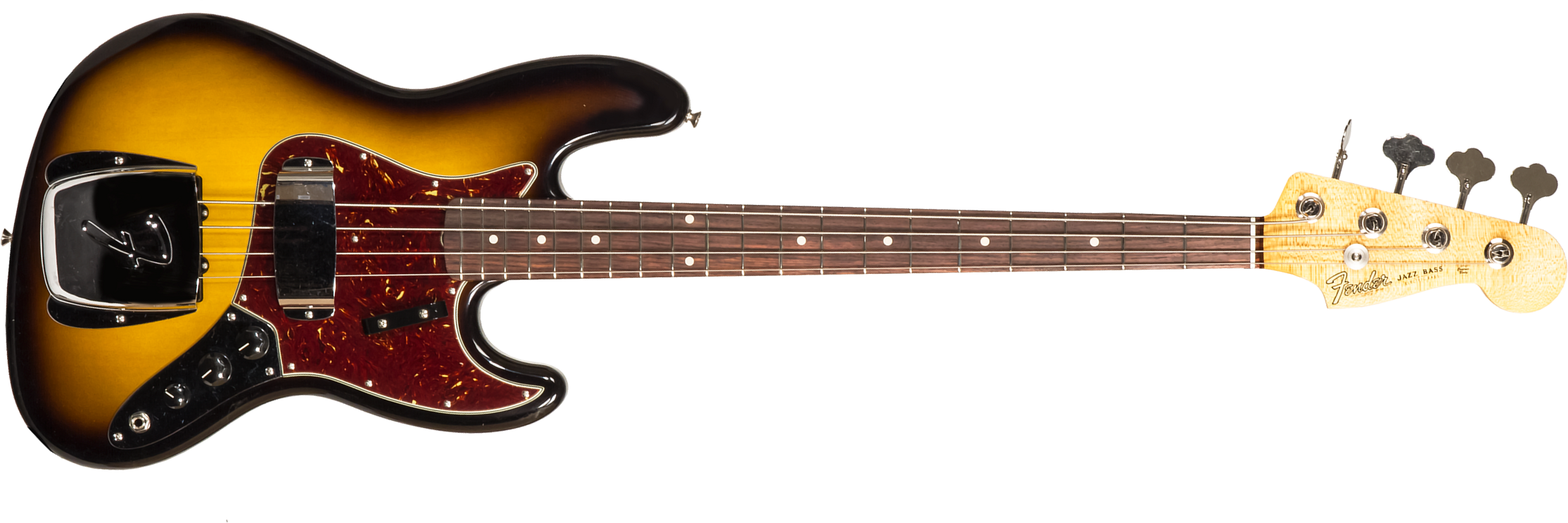 Fender Custom Shop Jazz Bass 1964 Rw #r126513 - Closet Classic 2-color Sunburst - Basse Électrique Solid Body - Main picture