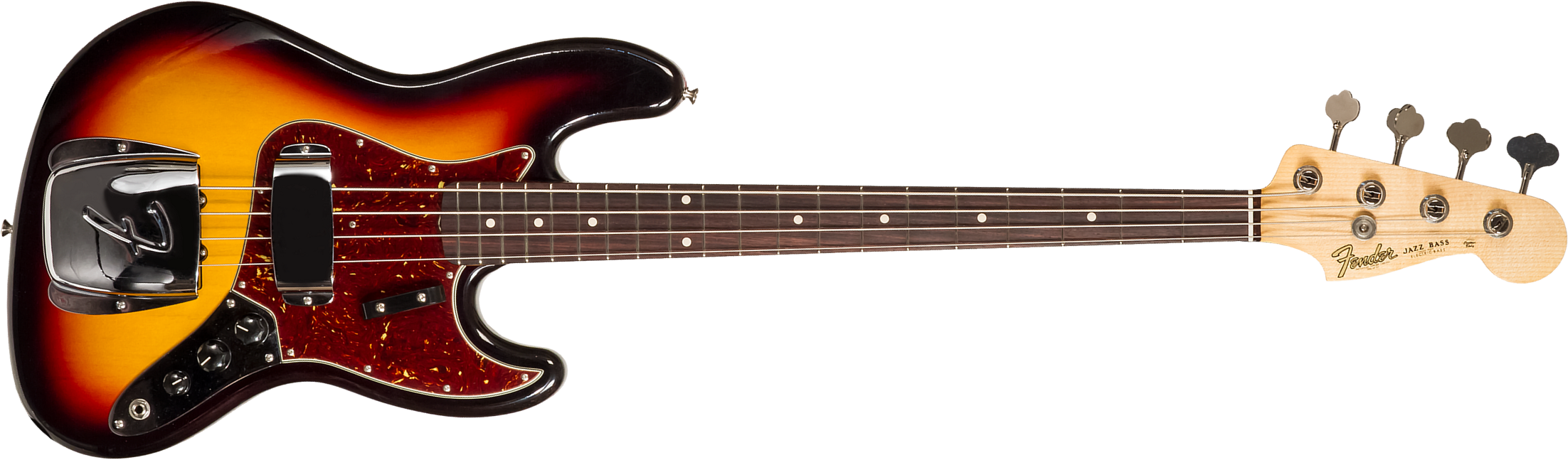 Fender Custom Shop Jazz Bass 1964 Rw #r129293 - Closet Classic 3-color Sunburst - Basse Électrique Solid Body - Main picture