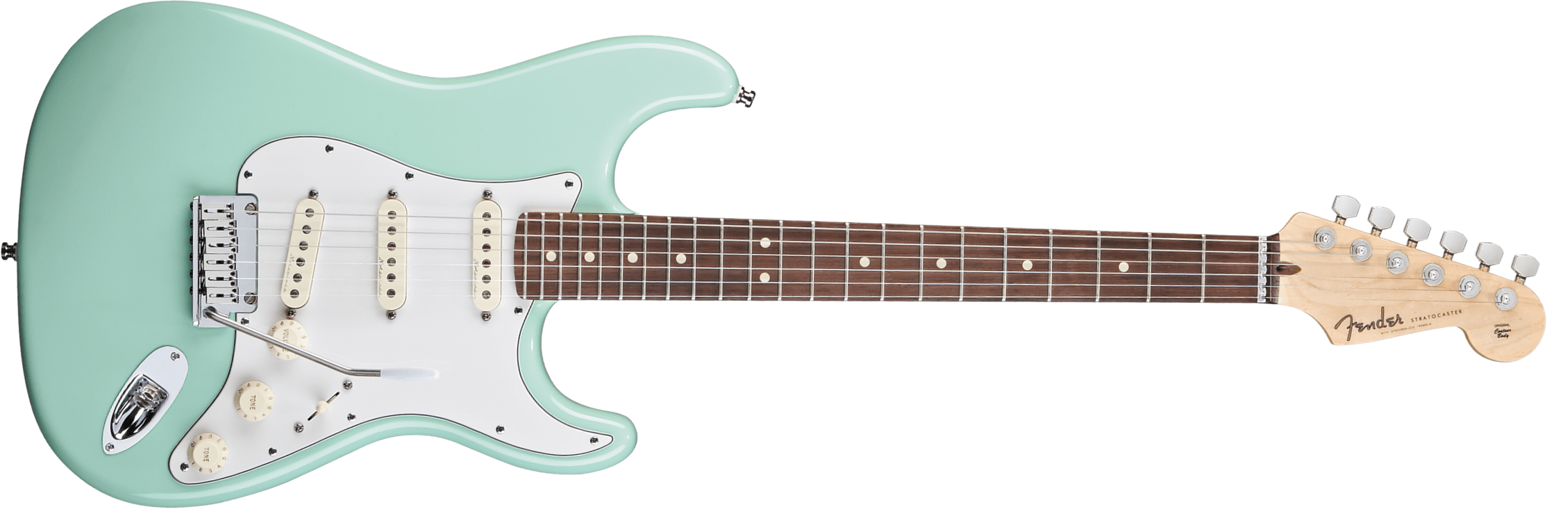 Fender Custom Shop Jeff Beck Strat 3s Trem Rw - Nos Surf Green - Guitare Électrique Forme Str - Main picture