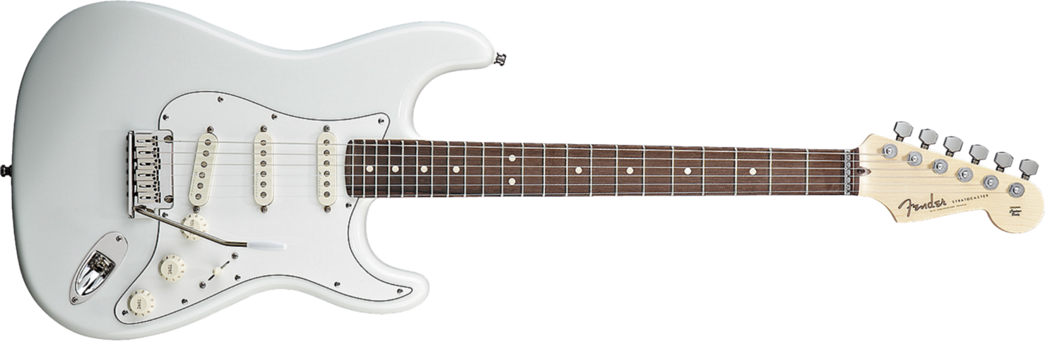 Fender Custom Shop Jeff Beck Strat Usa Rw - Olympic White - Guitare Électrique Forme Str - Main picture