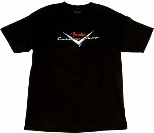 Fender Custom Shop Original Logo Black M - M - T-shirt - Main picture