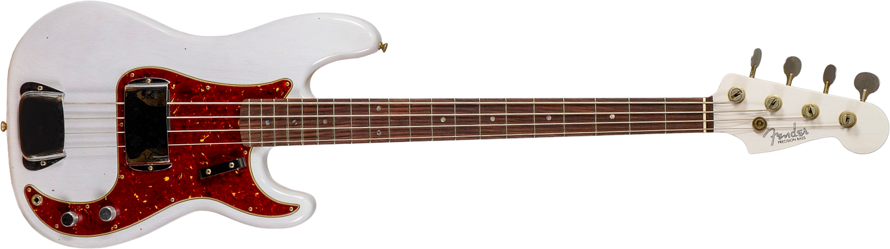 Fender Custom Shop Precision Bass 1960 Rw #r140276 - Journeyman Relic White Blonde - Basse Électrique Solid Body - Main picture