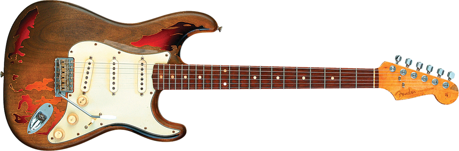 Fender Custom Shop Rory Gallagher Strat Rw - Relic 3-color Sunburst - Guitare Électrique Forme Str - Main picture