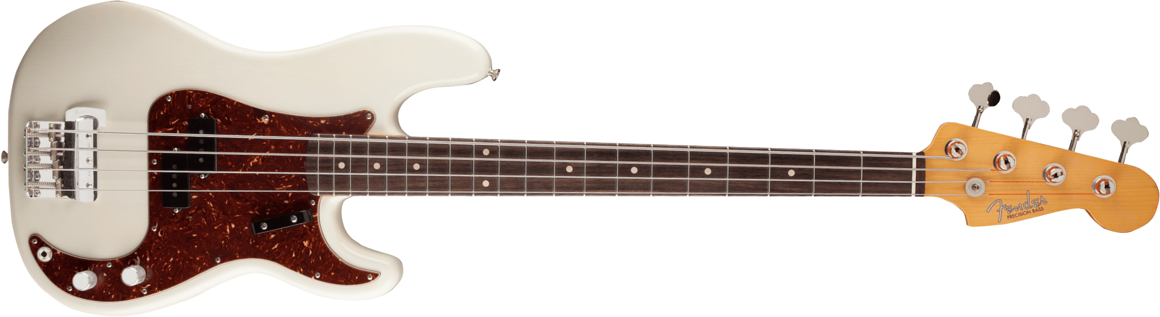 Fender Custom Shop Sean Hurley Precision Bass Signature Rw - Olympic White - Basse Électrique Solid Body - Main picture