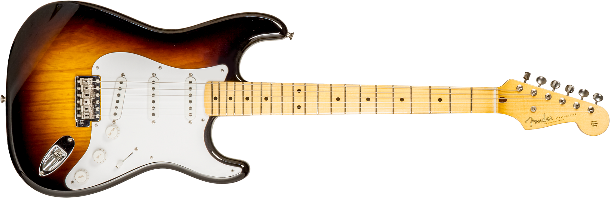 Fender Custom Shop Strat 1954 70th Anniv. #xn4597 3s Trem Mn - Time Capsule 2-color Sunburst - Guitare Électrique Forme Str - Main picture