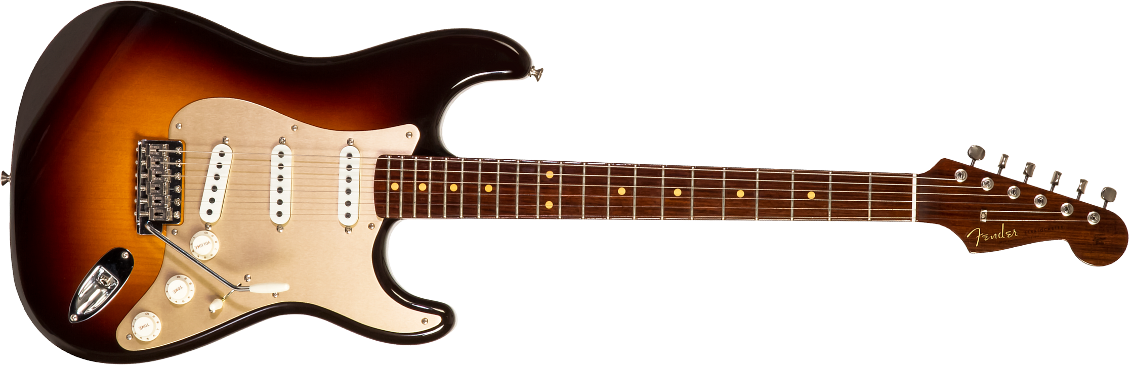 Fender Custom Shop Strat 1957 3s Trem Rw #cz548509 - Closet Classic 2-color Sunburst - Guitare Électrique Forme Tel - Main picture