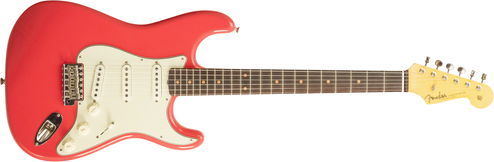 Fender Custom Shop Strat 1959 3s Trem Rw #r144343 - Time Capsule Fiesta Red - Guitare Électrique Forme Str - Main picture