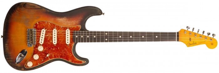 Fender Custom Shop Stratocaster Sandblasted Masterbuilt Paul Waller #R117542 - Heavy relic 3-color sunburst