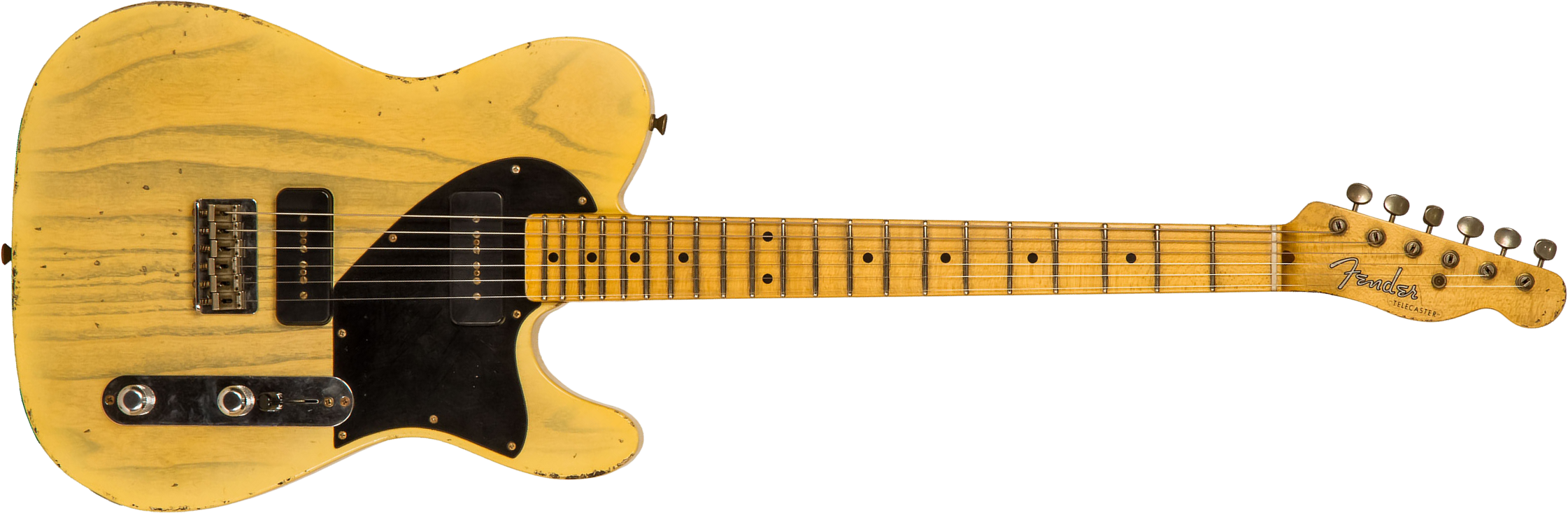 Fender Custom Shop Tele 1950 Masterbuilt J.smith Mn #r111000 - Relic Nocaster Blonde - Guitare Électrique Forme Tel - Main picture
