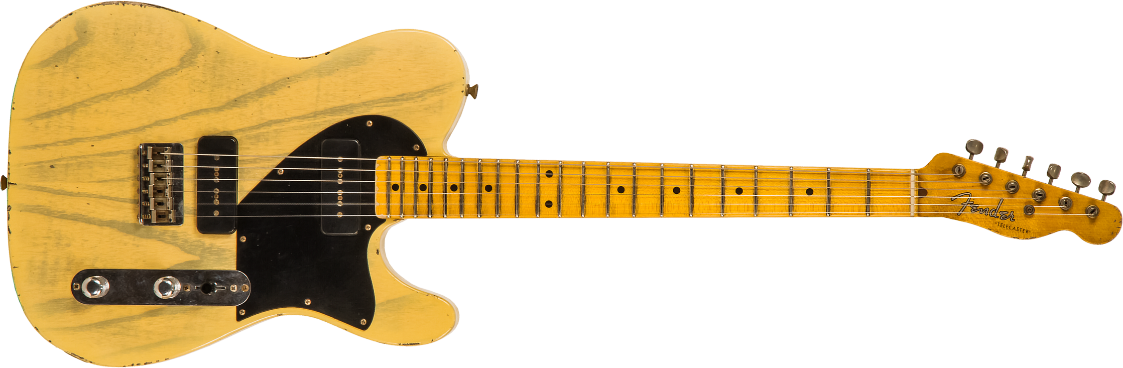 Fender Custom Shop Tele 1950 Masterbuilt J.smith Mn #r116221 - Relic Nocaster Blonde - Guitare Électrique Forme Tel - Main picture