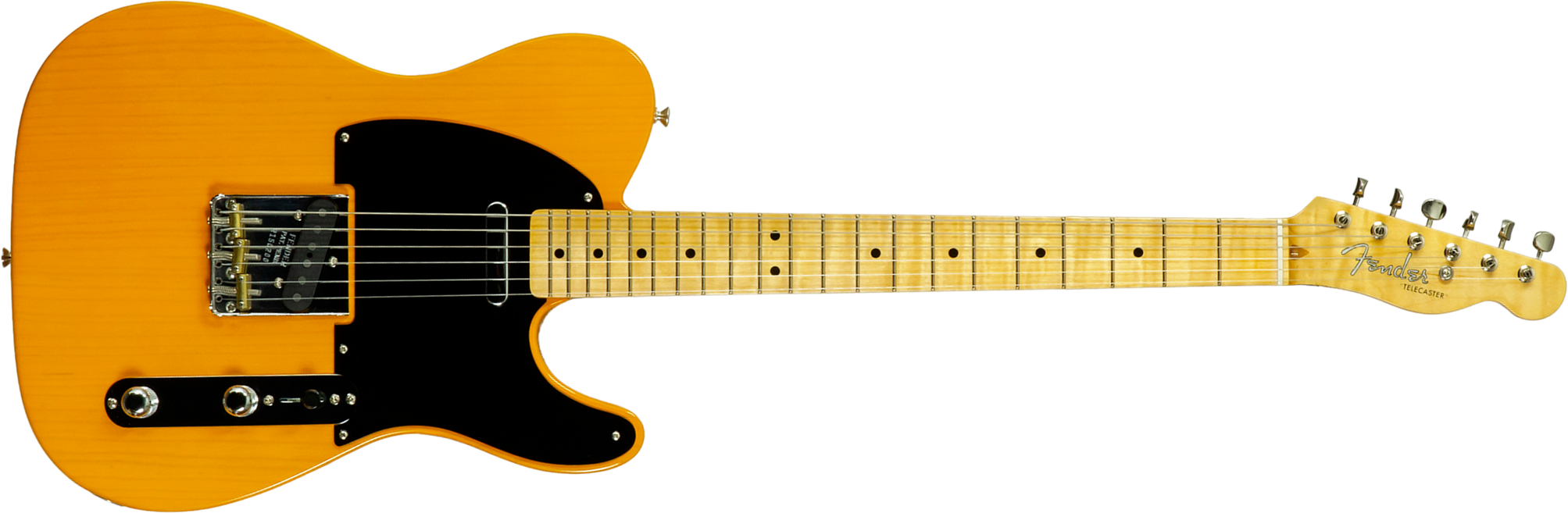 Fender Custom Shop Tele 1952 2s Ht Mn #r150200 - Nos Butterscotch Blonde - Guitare Électrique Forme Tel - Main picture