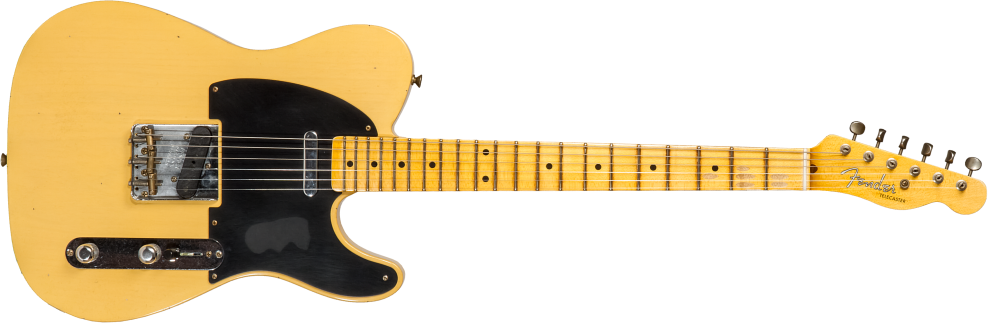Fender Custom Shop Tele 1953 2s Ht Mn #r128606 - Journeyman Relic Aged Nocaster Blonde - Guitare Électrique Forme Tel - Main picture