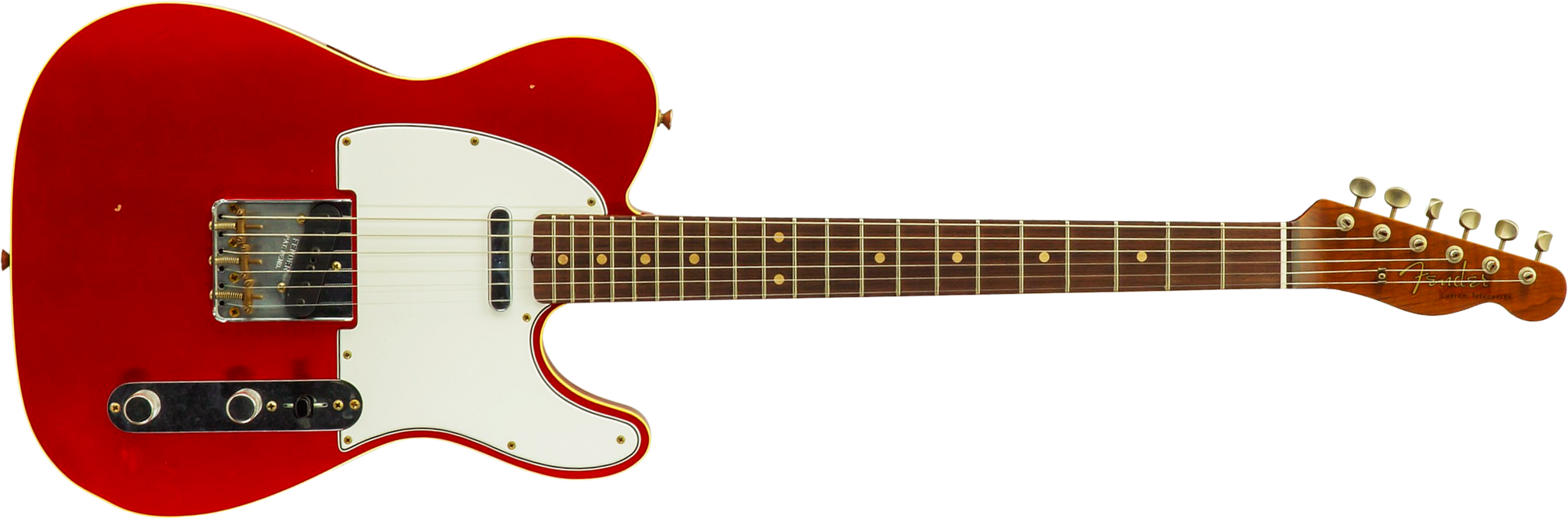 Fender Custom Shop Tele 1959 Vintage Custom 2s Ht Rw #r147953 - Journeyman Relic Candy Apple Red - Guitare Électrique Forme Tel - Main picture
