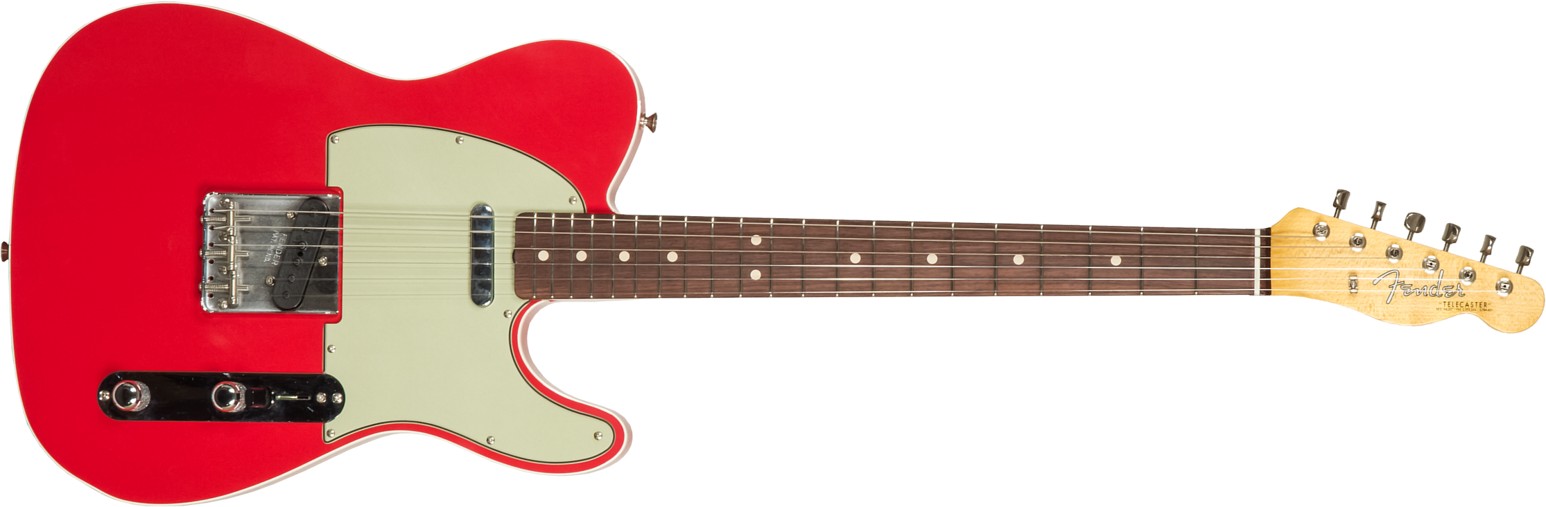 Fender Custom Shop Tele 1963 2s Ht Rw #r127693 - Closet Classic Fiesta Red - Guitare Électrique Forme Tel - Main picture
