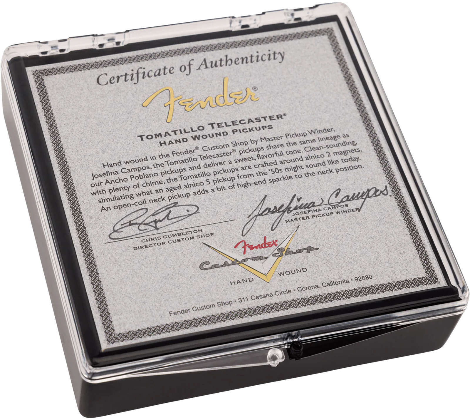 Fender Custom Shop Tele Tomatillo Josefina Hand Wound Pickup Set - Micro Guitare Electrique - Main picture