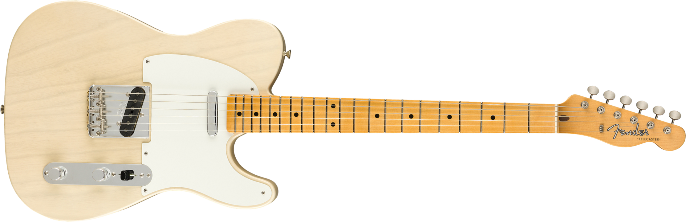 Fender Custom Shop Tele Vintage Custom 1958 Top Load Ltd Mn - Nos Aged White Blonde - Guitare Électrique Forme Tel - Main picture