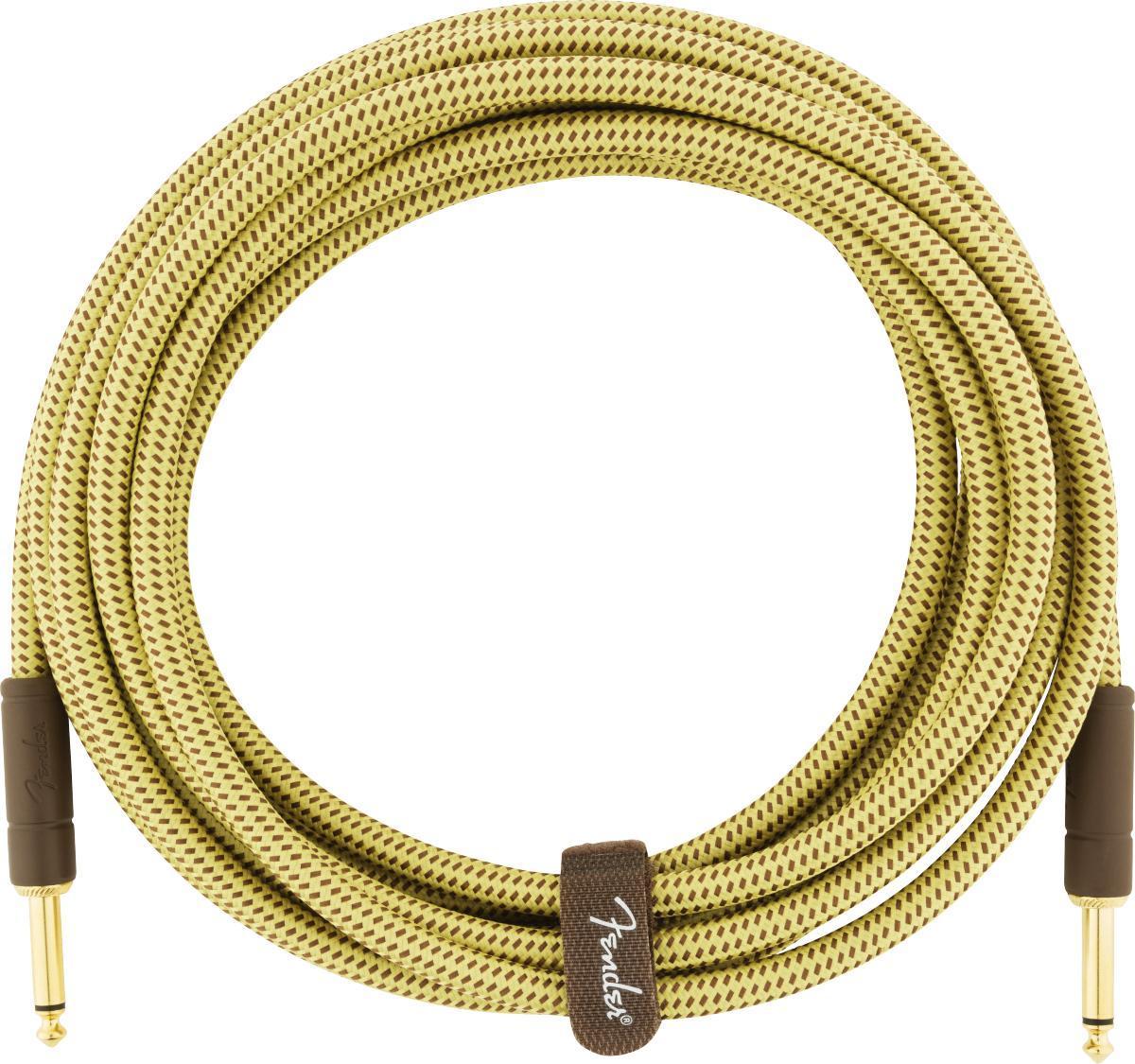 Câble Fender Deluxe Instrument Cable, 15ft, Straight/Straight - Tweed