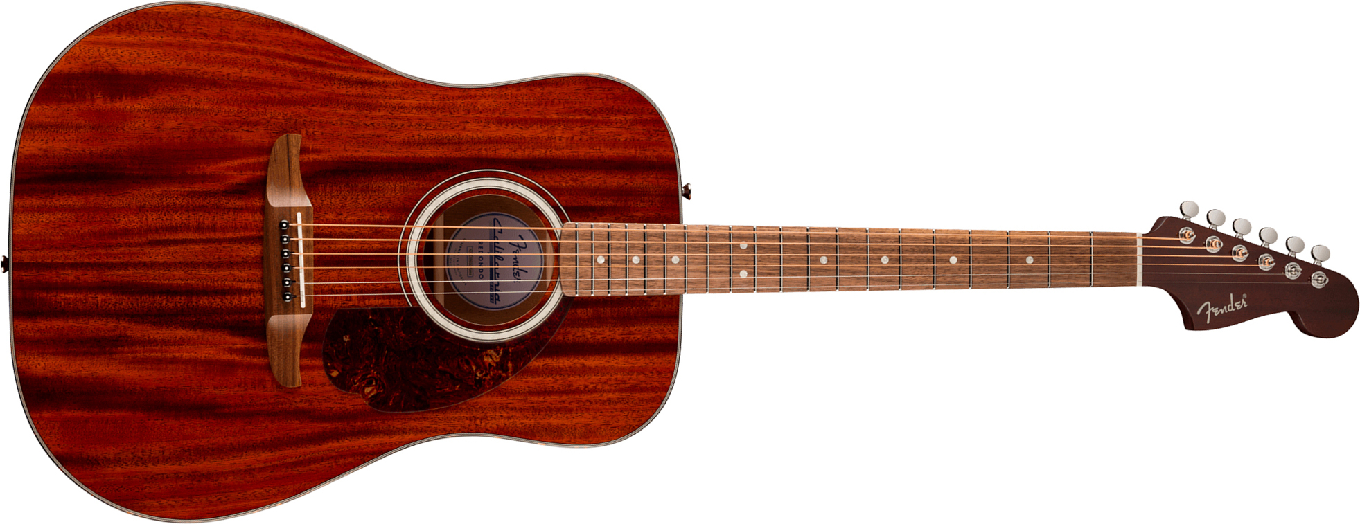 Fender Deluxe Redondo Mahogany California Dreadnought Tout Acajou Noy - Natural - Guitare Folk - Main picture