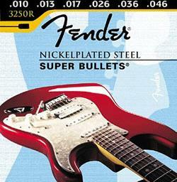 Fender Jeu De 6 Cordes Electric 3250r Super Bullets Nickelplated Steel Regular 10-46 - Cordes Guitare Électrique - Main picture