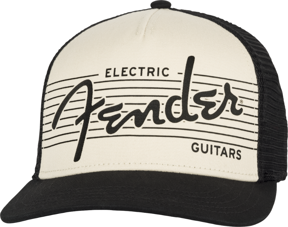 Fender Electric Guitar Hat Black / Cream - Casquette - Taille Unique - Casquette - Main picture