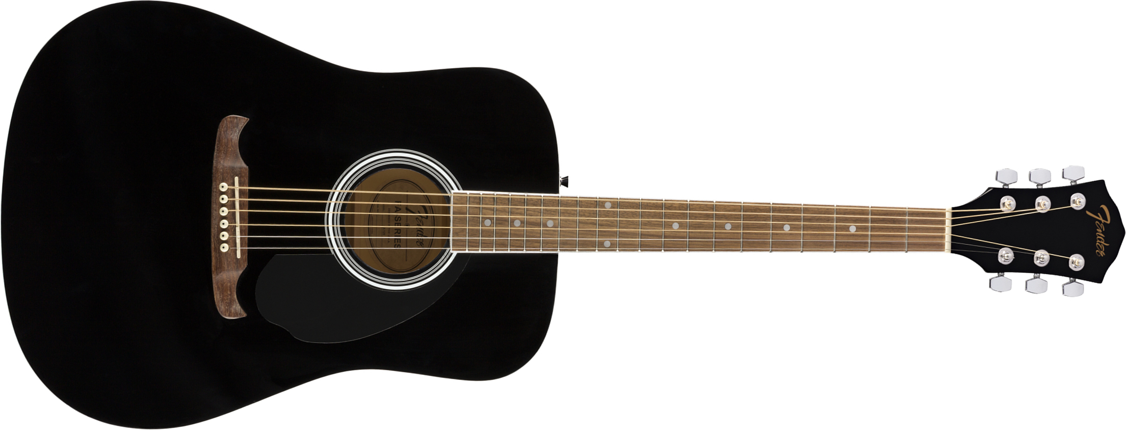 Fender Fa-125 Dreadnought 2020 Epicea Acajou Wal - Black - Guitare Acoustique - Main picture